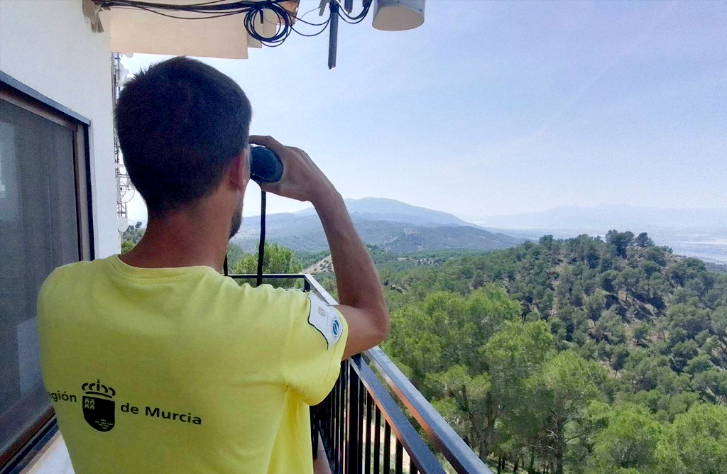 La Comunidad activa la red de vigilancia fija contra los incendios forestales en la Regin